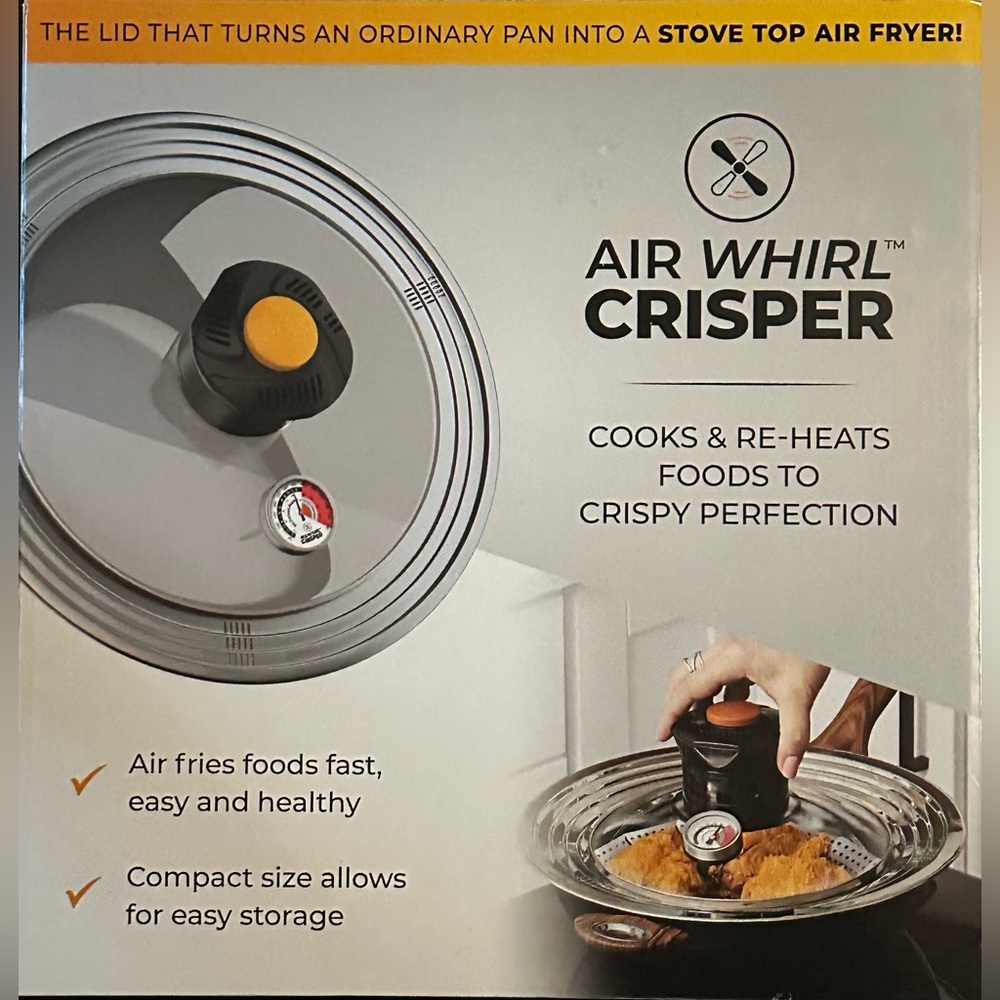 Air Whirl AWL01103 Air Fryer Lid - Silver